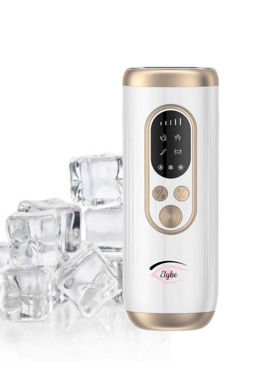 Elybe. Elybe épilateur lumière pulsée avec mode glace ,mode automatique et manuel avec un affichage LCD